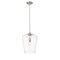 Z-Lite Joliet 1 Light Pendant, Brushed Nickel & Clear 473P12-BN - alternate 7
